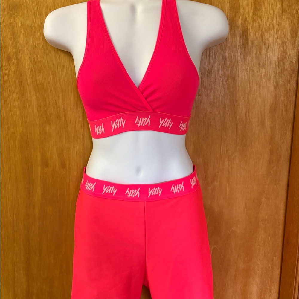 Lizzo’s Yitty Cross-Front Bralette and Biker Shorts Set (size small)